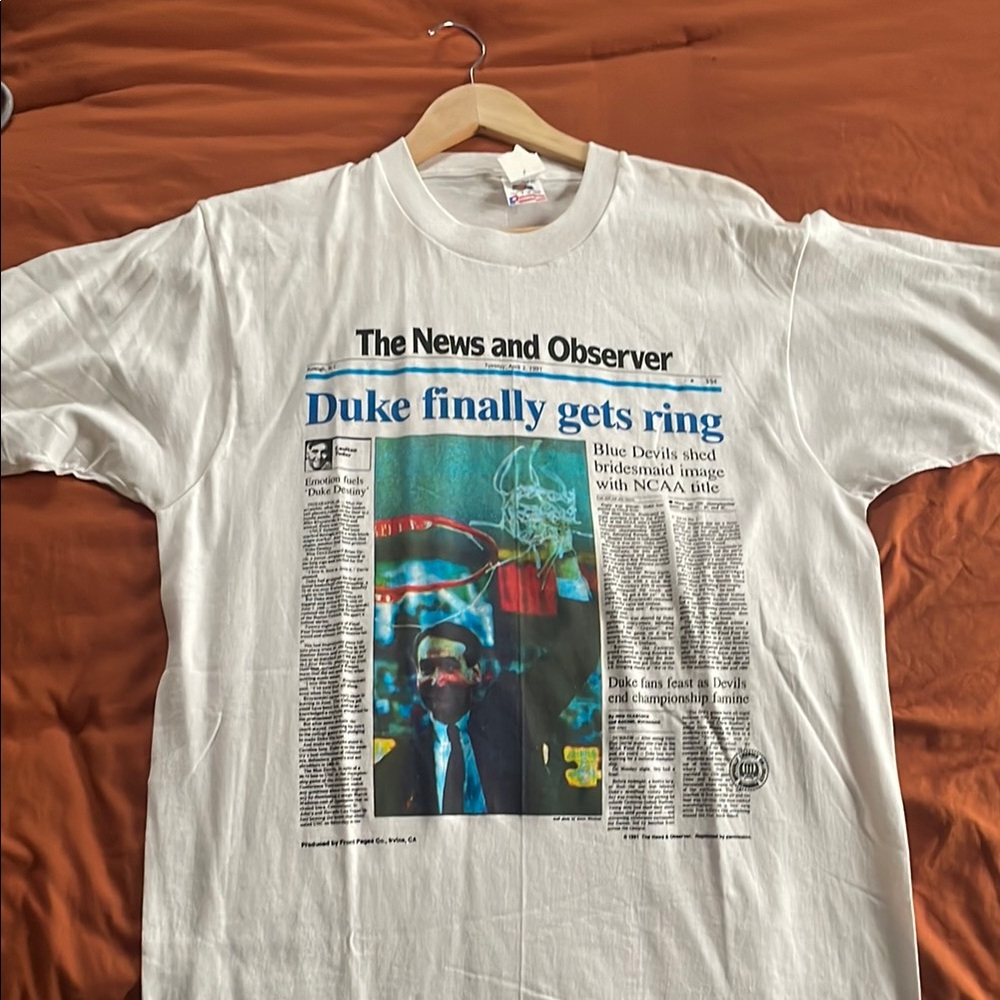 Duke White Graphic T-Shirt